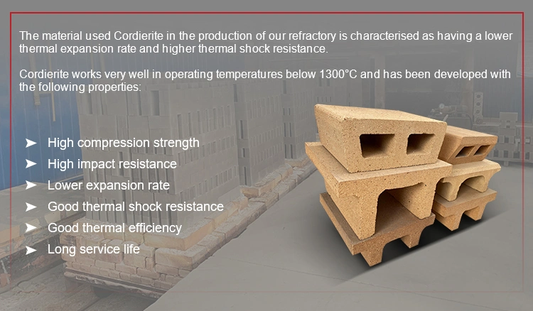 Insulating Fire Refractory Brick for Furnace Cordierite Refractory Kiln Car Bricks Cell Blocks Used in Tunnel Kiln