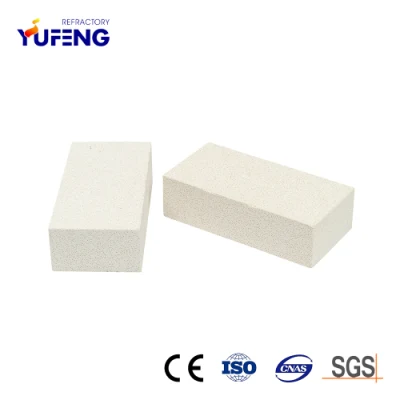 Purity Alumina Silica Refractory light Weight Insulation Fire Bricks for Primary Hot Face Linings