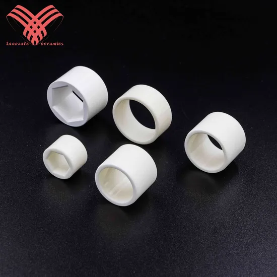 Pressure Free Sintered Silicon Carbide Materials Ceramic Shaft Sleeve Customized Ceramic Product 