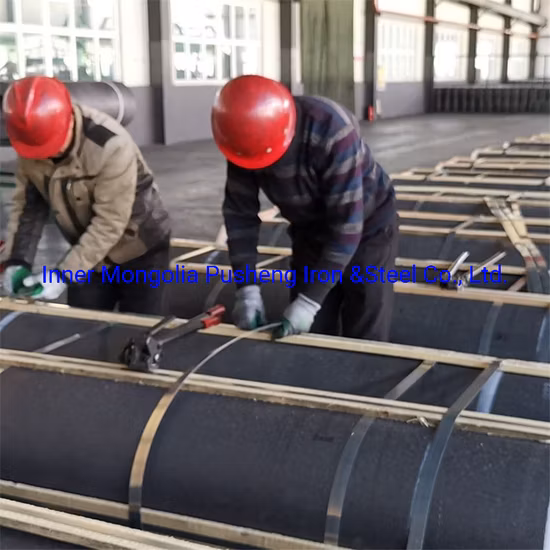 UHP400 UHP450 UHP500 UHP550 UHP600 Graphite Electrode with Nipple UHP Graphite Electrode for Eaf Arc Furnace